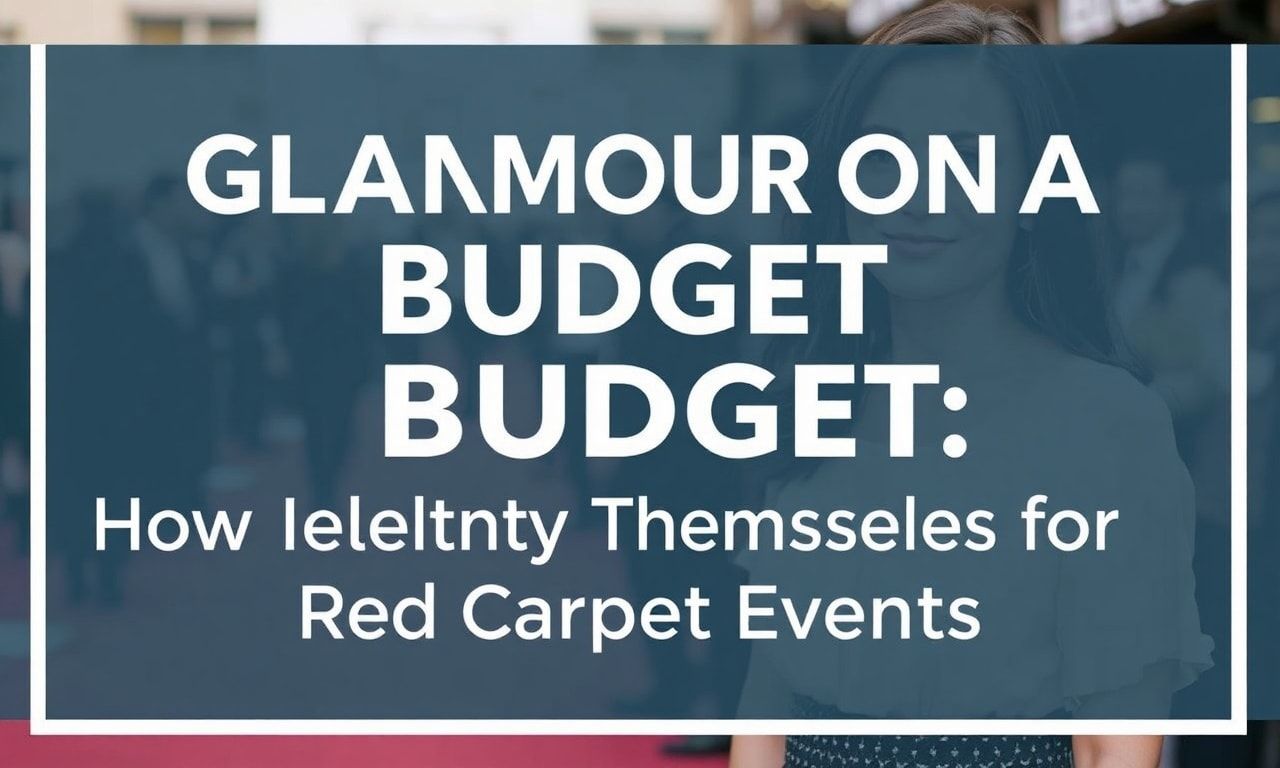 Glamour on a Budget: How Celebrities Style Themselves for Red Carpet Events