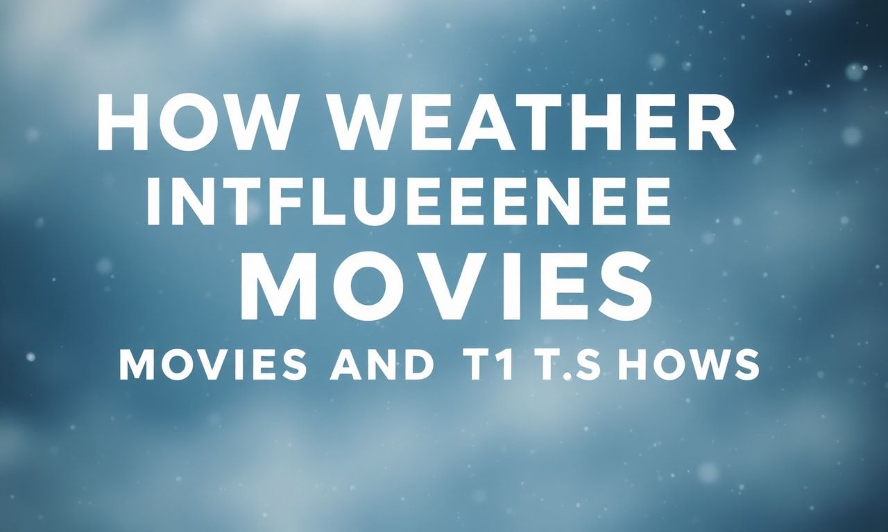 How Weather Affects Your Favorite Movies and TV Shows
