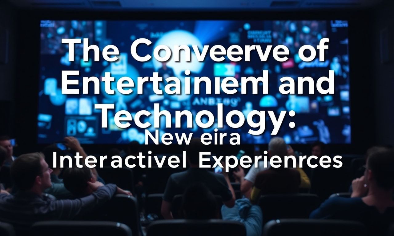 The Convergence of Entertainment and Technology: A New Era of Interactive Experiences