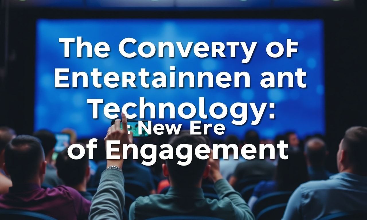 The Convergence of Entertainment and Technology: A New Era of Engagement