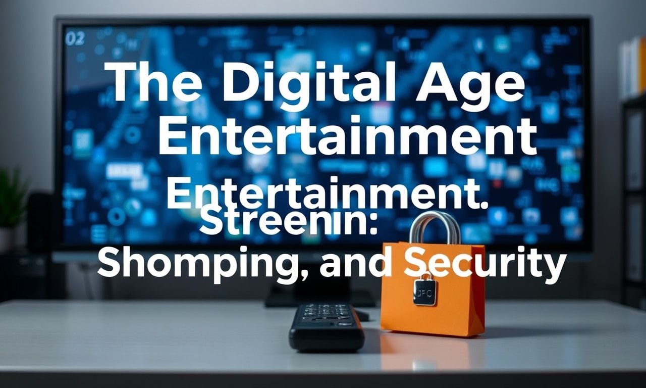 The Digital Age of Entertainment: Streaming, Shopping, and Safety