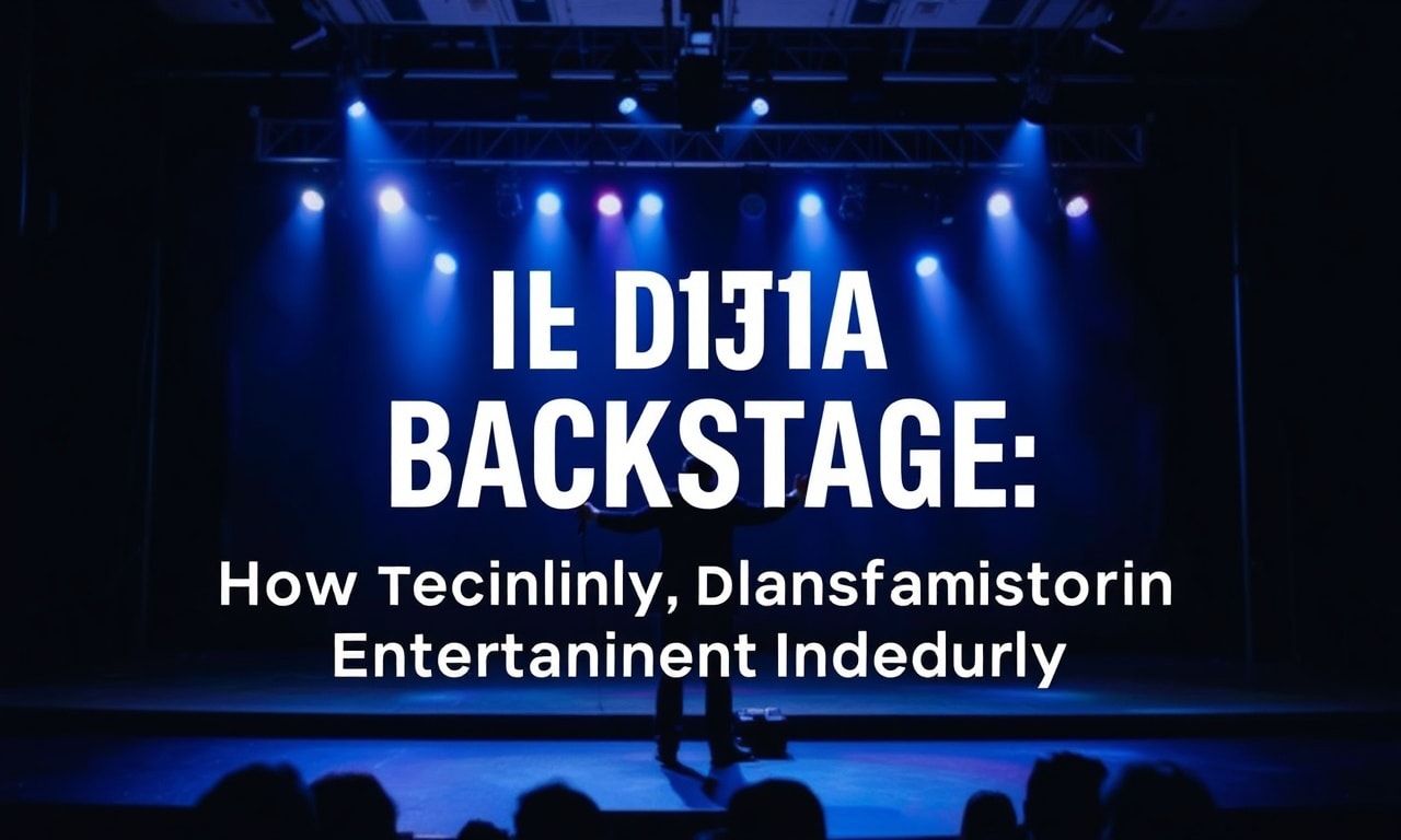 The Digital Backstage: How Technology is Revolutionizing the Entertainment Industry