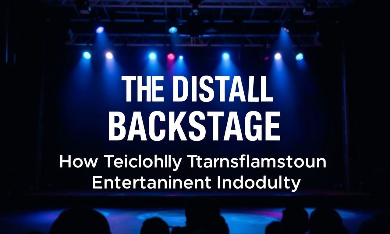 The Digital Backstage: How Technology is Revolutionizing the Entertainment Industry
