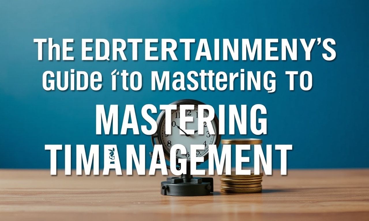 The Entertainment Industry's Guide to Mastering Time Management