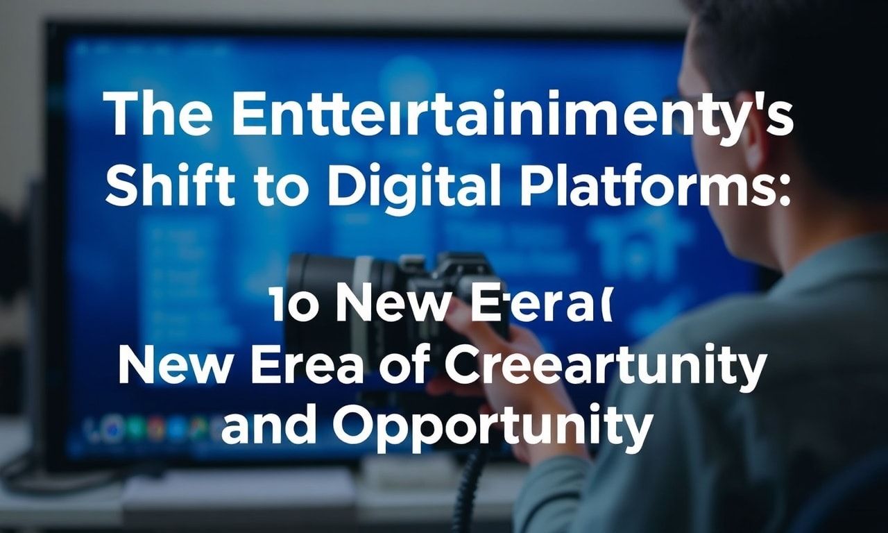 The Entertainment Industry's Pivot to Digital Platforms: A New Era of Creativity and Opportunity