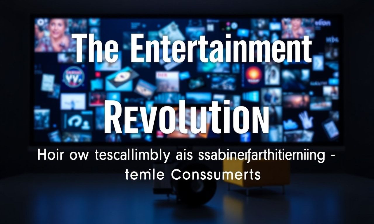 The Entertainment Revolution: How Technology is Changing the Way We Consume Media