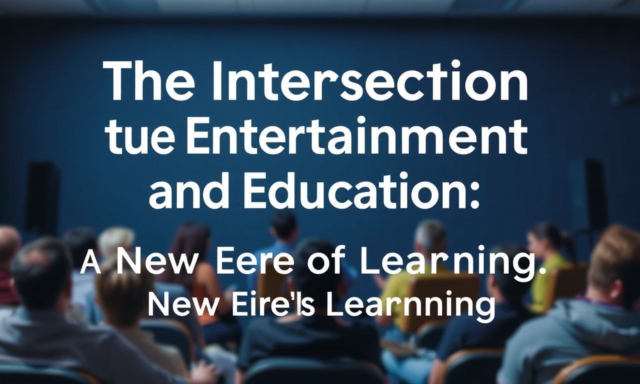 The Intersection of Entertainment and Education: A New Era of Learning