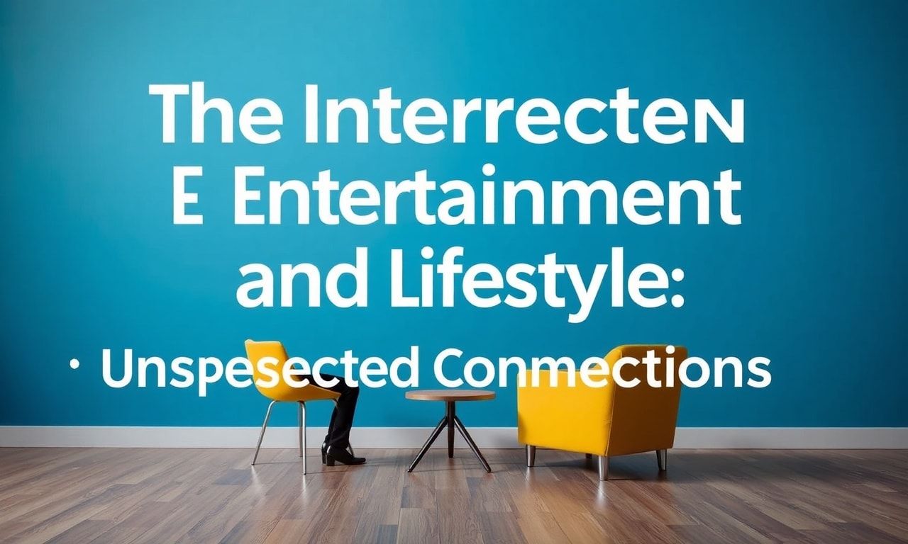 The Intersection of Entertainment and Lifestyle: Unexpected Connections
