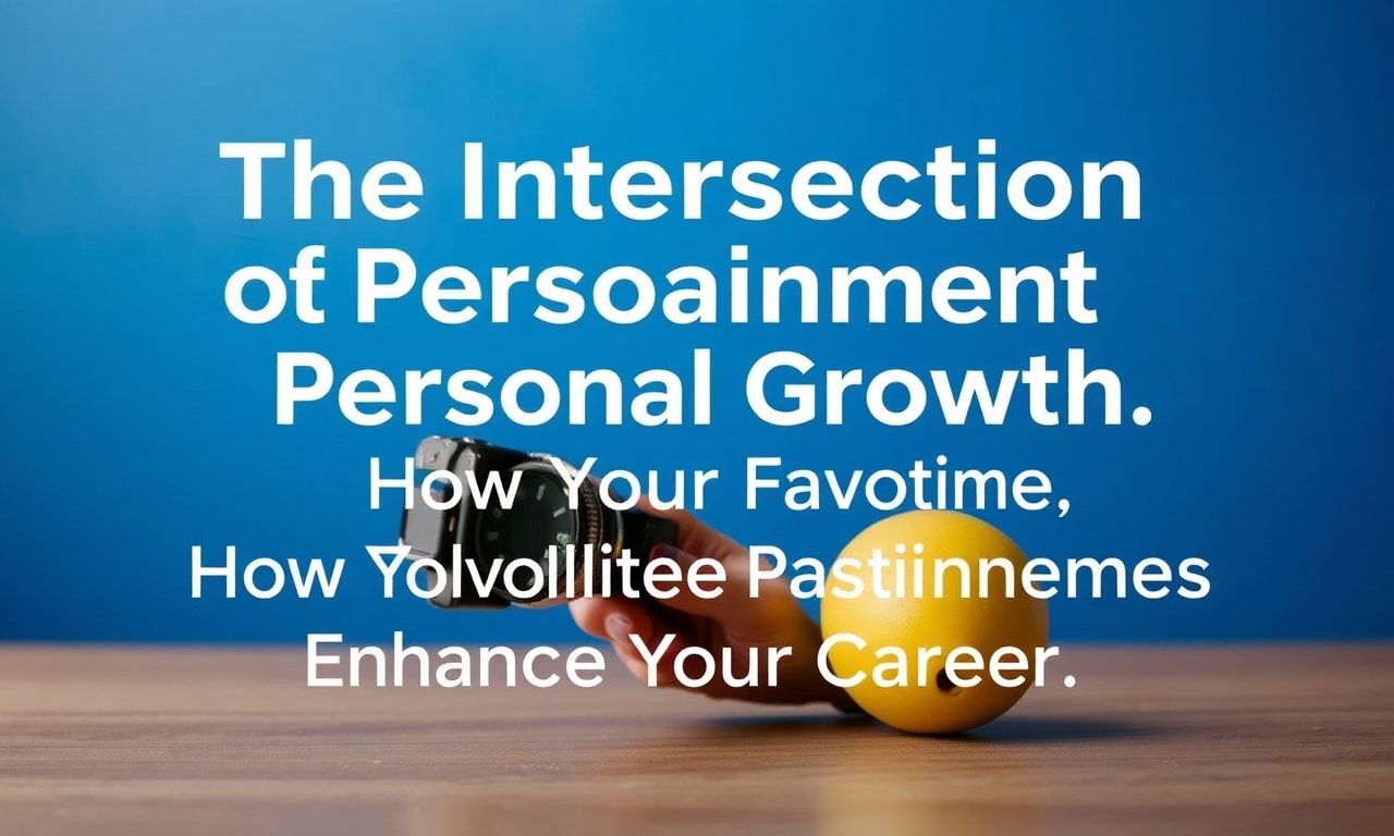The Intersection of Entertainment and Personal Growth: How Your Favorite Pastimes Can Boost Your Career