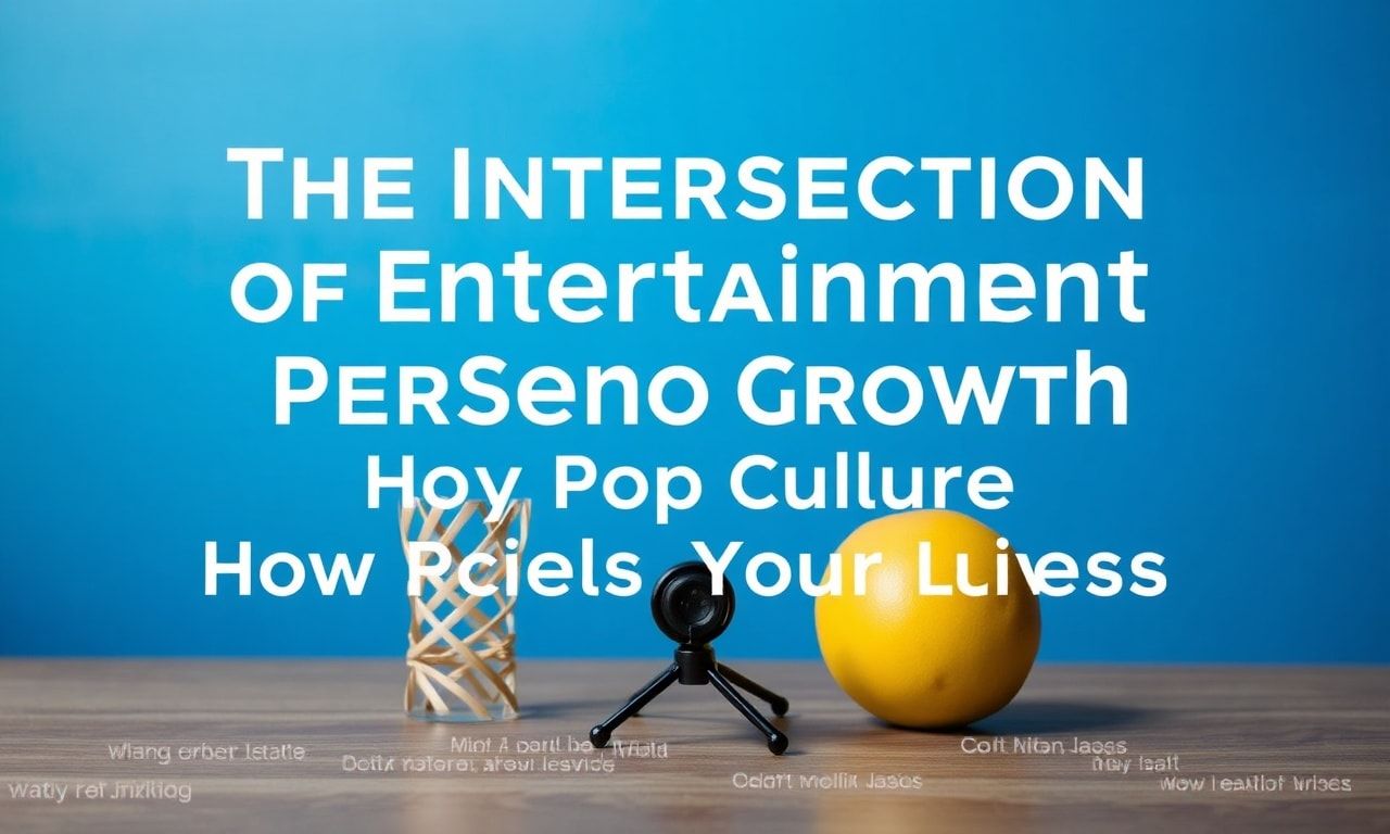 The Intersection of Entertainment and Personal Growth: How Pop Culture Influences Our Lives
