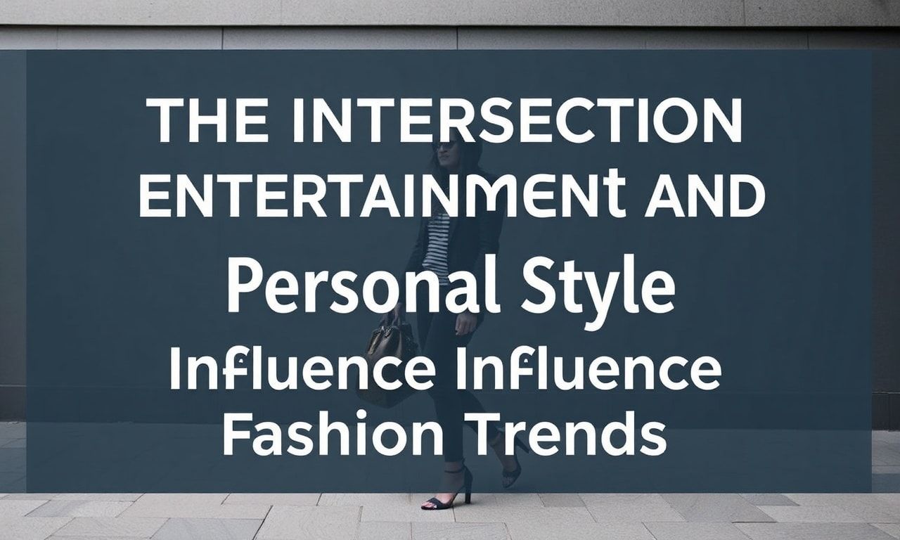 The Intersection of Entertainment and Personal Style: How Celebrities Influence Fashion Trends