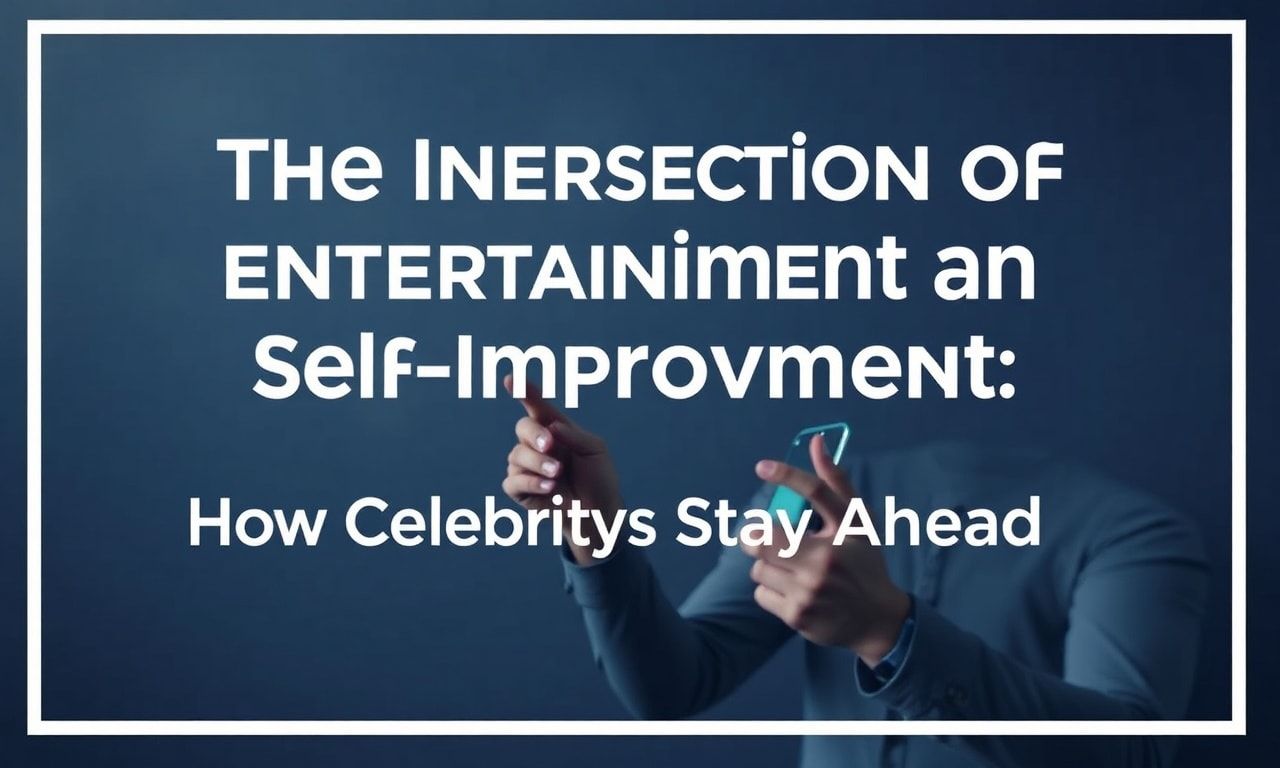 The Intersection of Entertainment and Self-Improvement: How Celebrities Stay Ahead