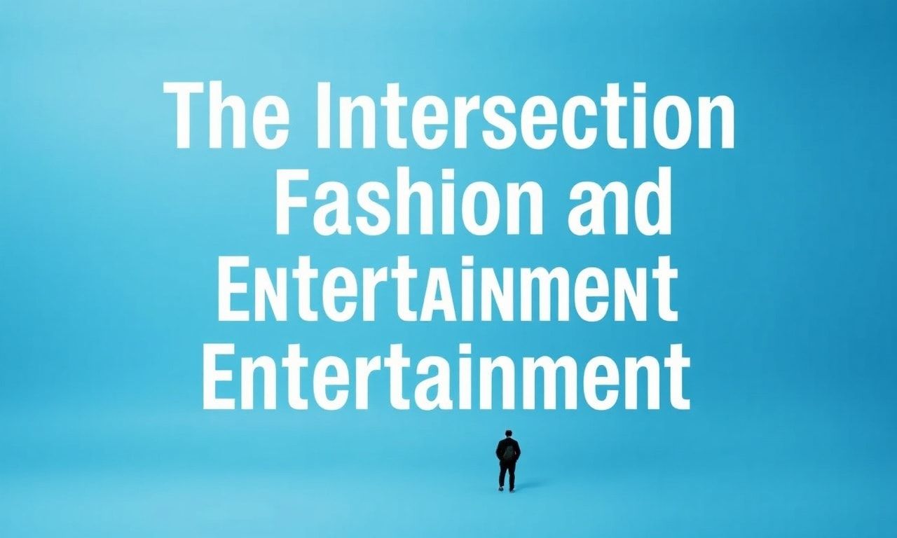The Intersection of Fashion and Entertainment: A Stylish Fusion