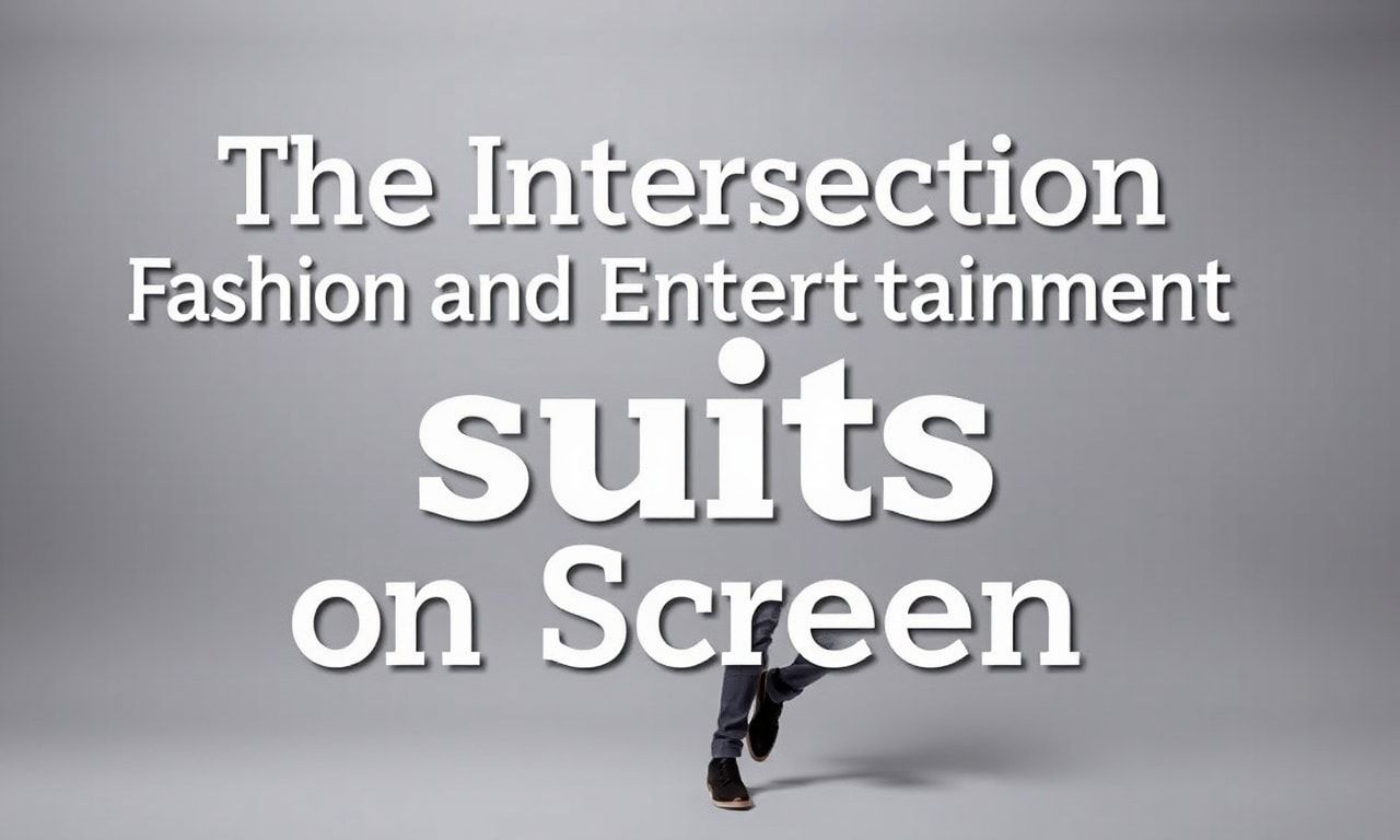 The Intersection of Fashion and Entertainment: Suits on Screen
