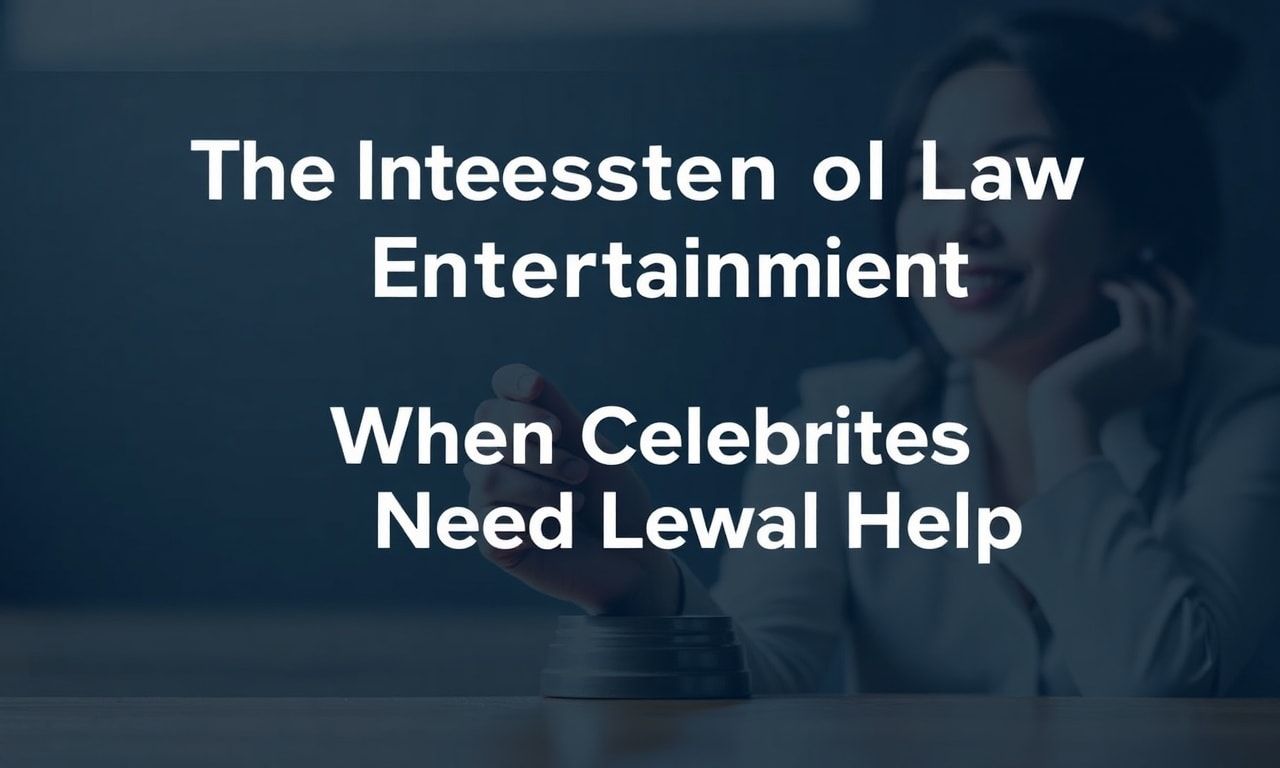 The Intersection of Law and Entertainment: When Celebrities Need Legal Eagles