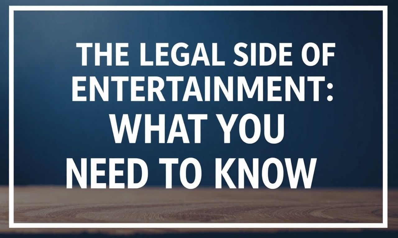 The Legal Side of Entertainment: What You Need to Know