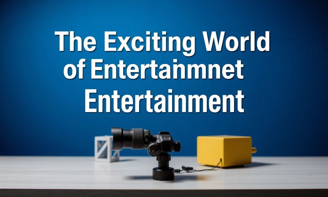 The Thrilling World of Entertainment: Where Technology and Creativity Collide