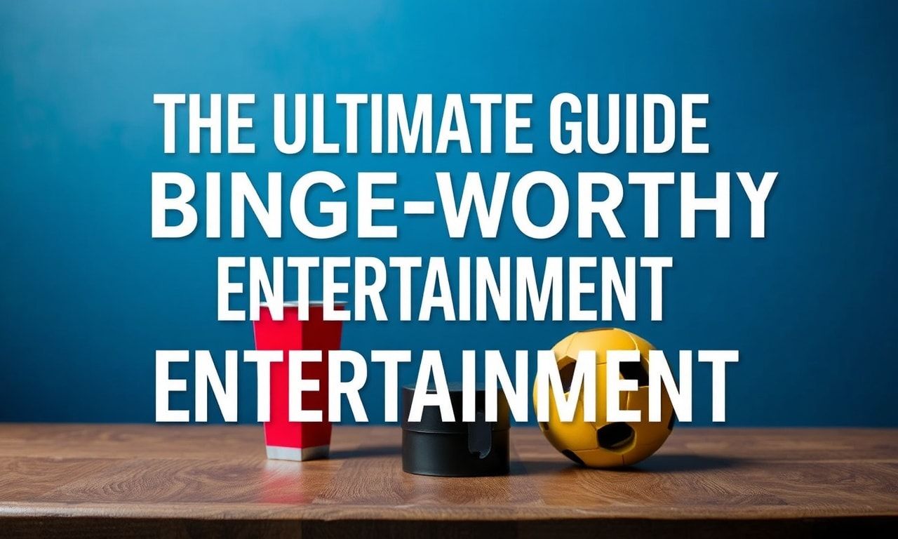 The Ultimate Guide to Binge-Worthy Entertainment: Movies, TV Shows, and More