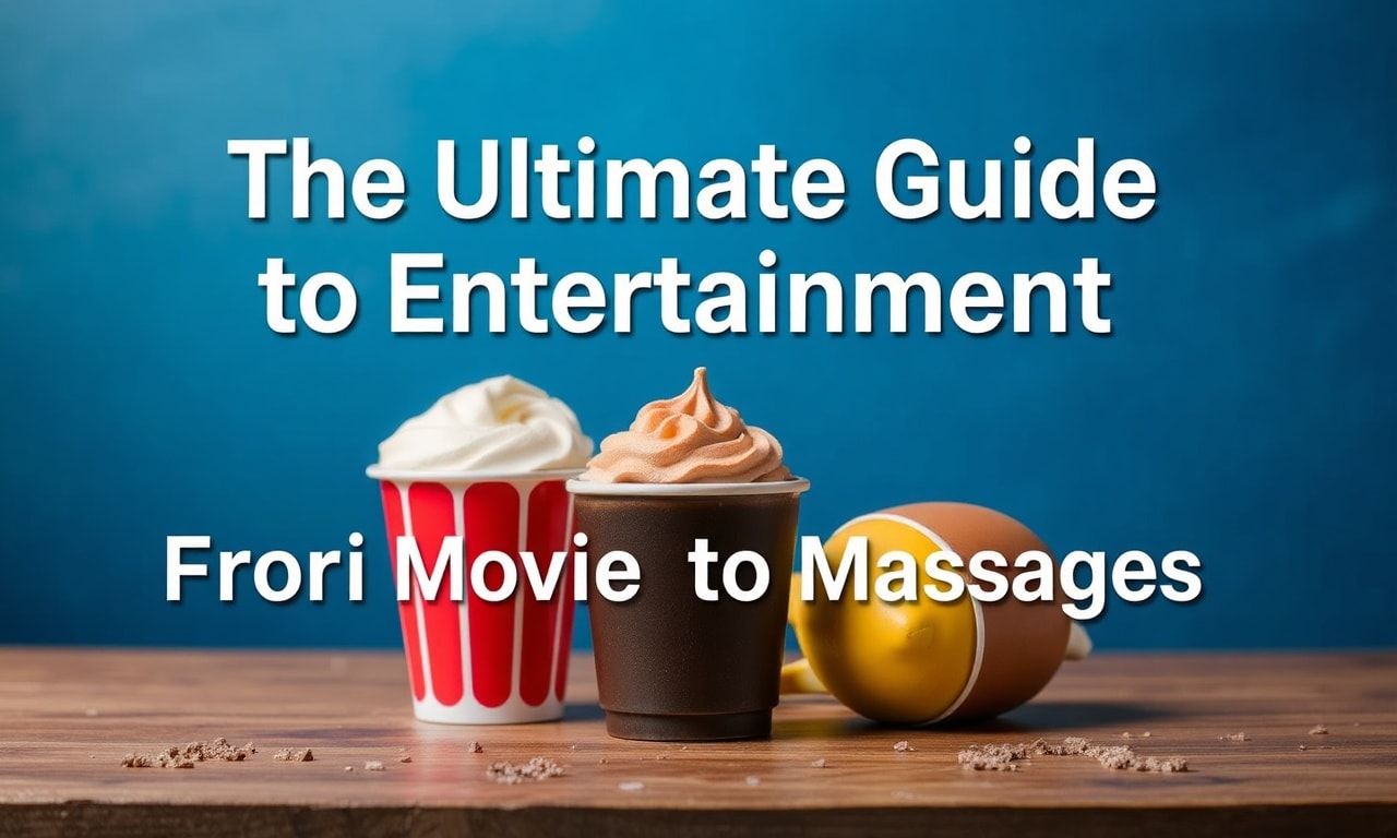 The Ultimate Guide to Entertainment: From Movies to Massages