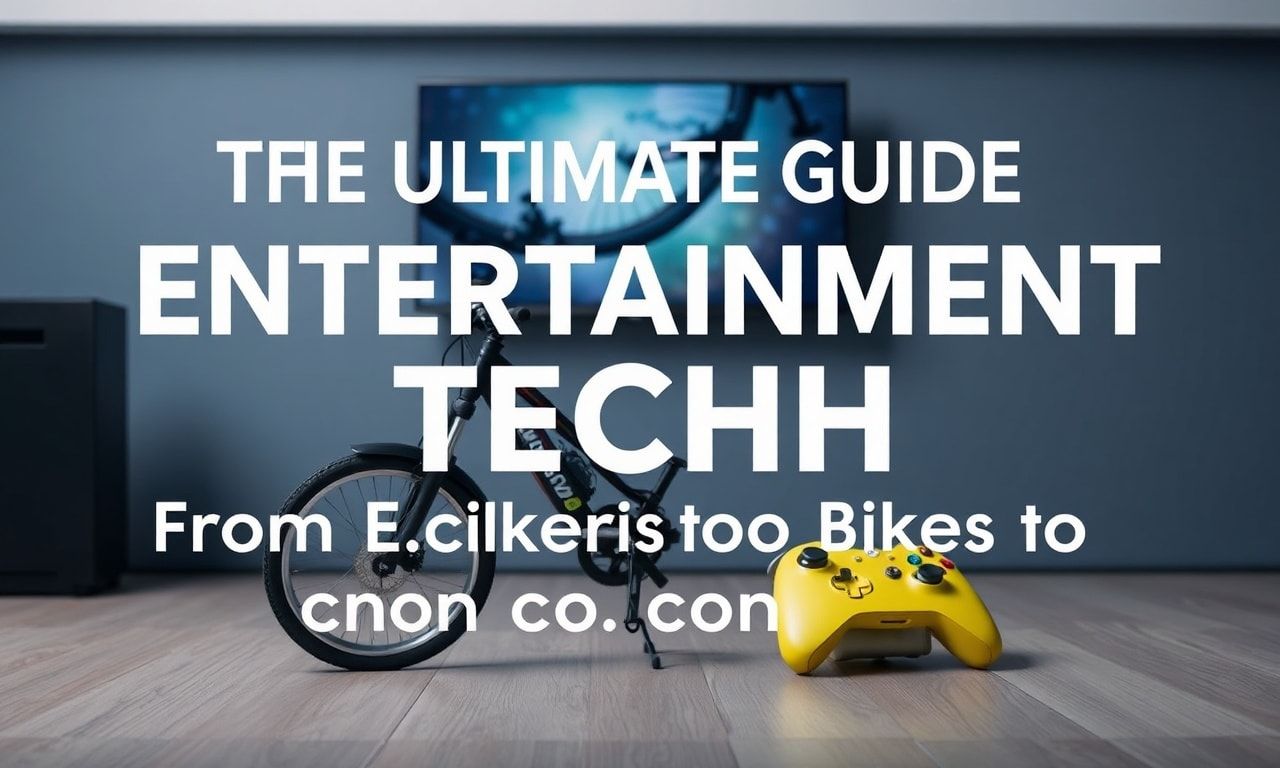 The Ultimate Guide to Entertainment Tech: From Electric Bikes to Gaming Consoles