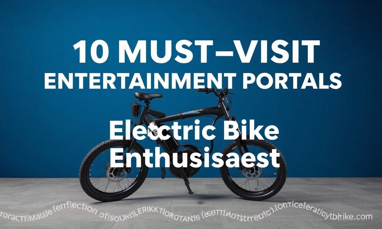10 Must-Visit Entertainment Portals for Electric Bike Enthusiasts