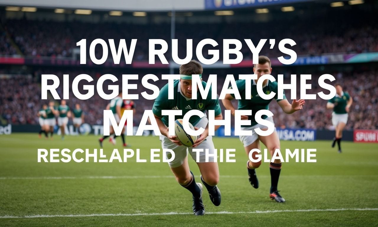 How Rugby's Biggest Matches Reshaped the Game