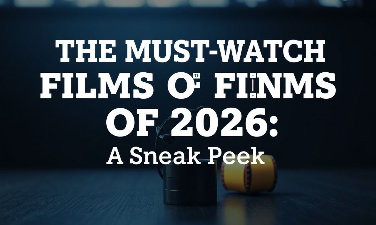 The Must-Watch Movies of 2026: A Sneak Peek