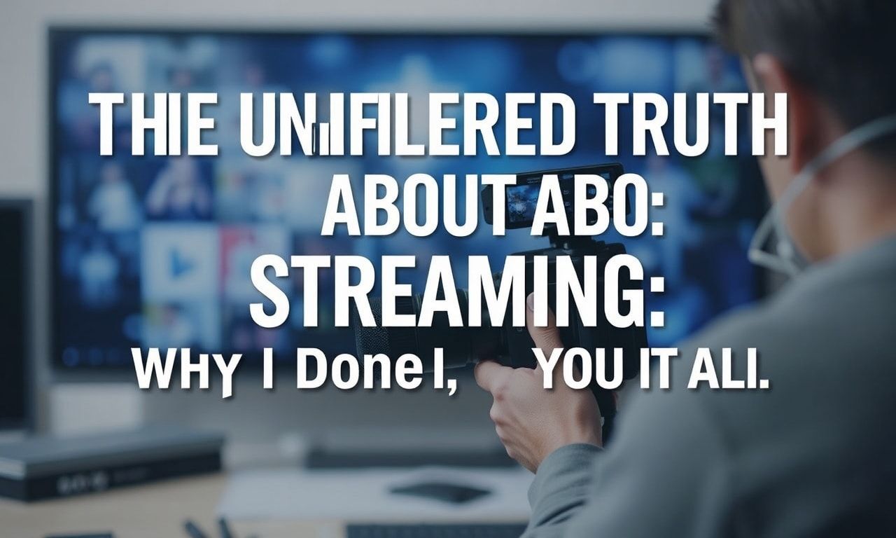 The Unfiltered Truth About Streaming: Why I'm Done With It All